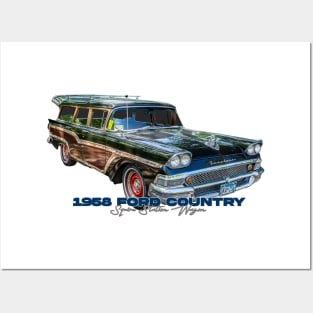 1958 Ford Country Squire Station Wagon Posters and Art